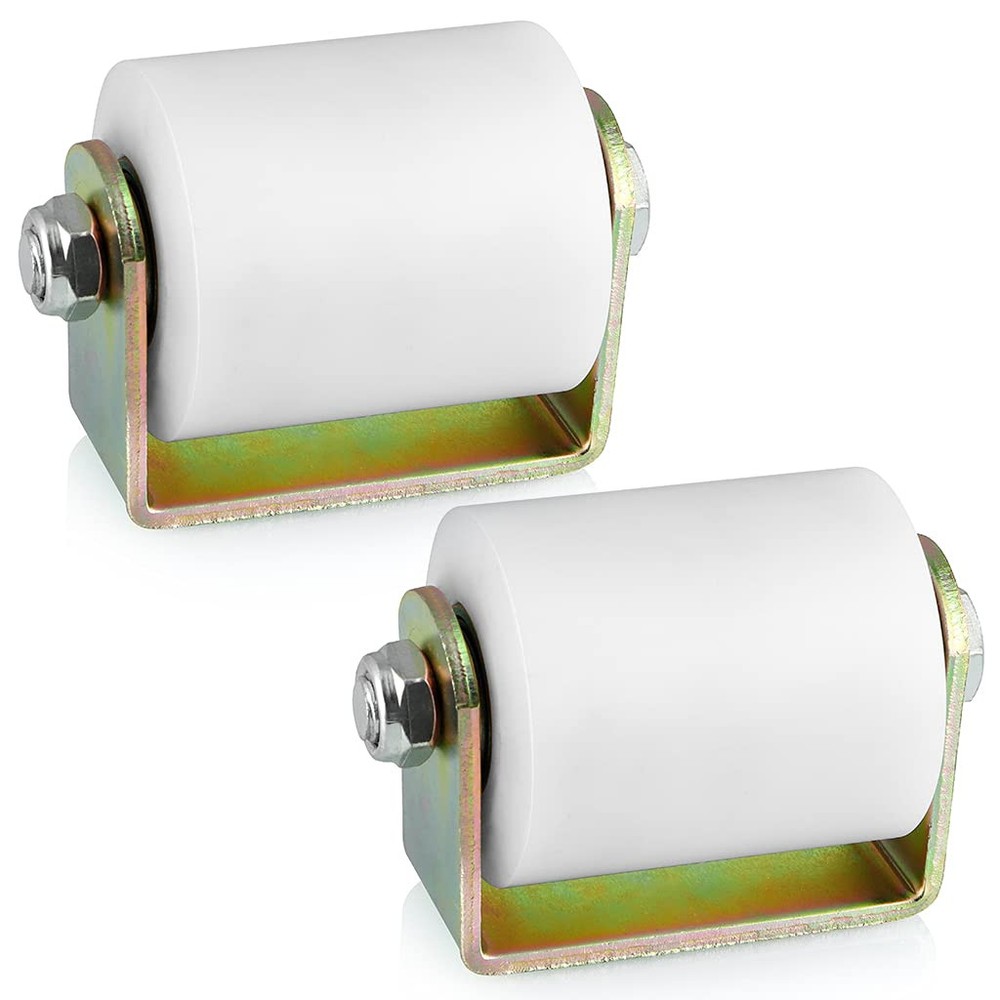 2-Pack Slide Gate Guide Roller 3 Inches, Rolling Gates Guider with C Bracket,...