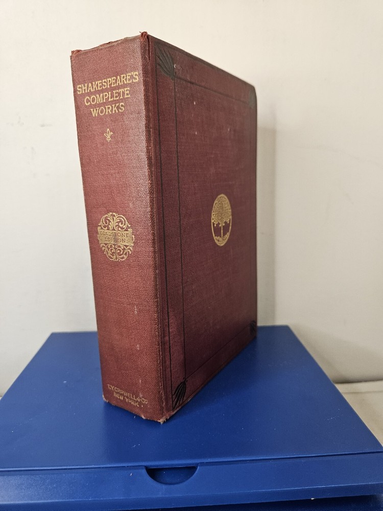 antique Shakespeare's Complete Works Gladstone Edition T.Y. Crowell + Co. book