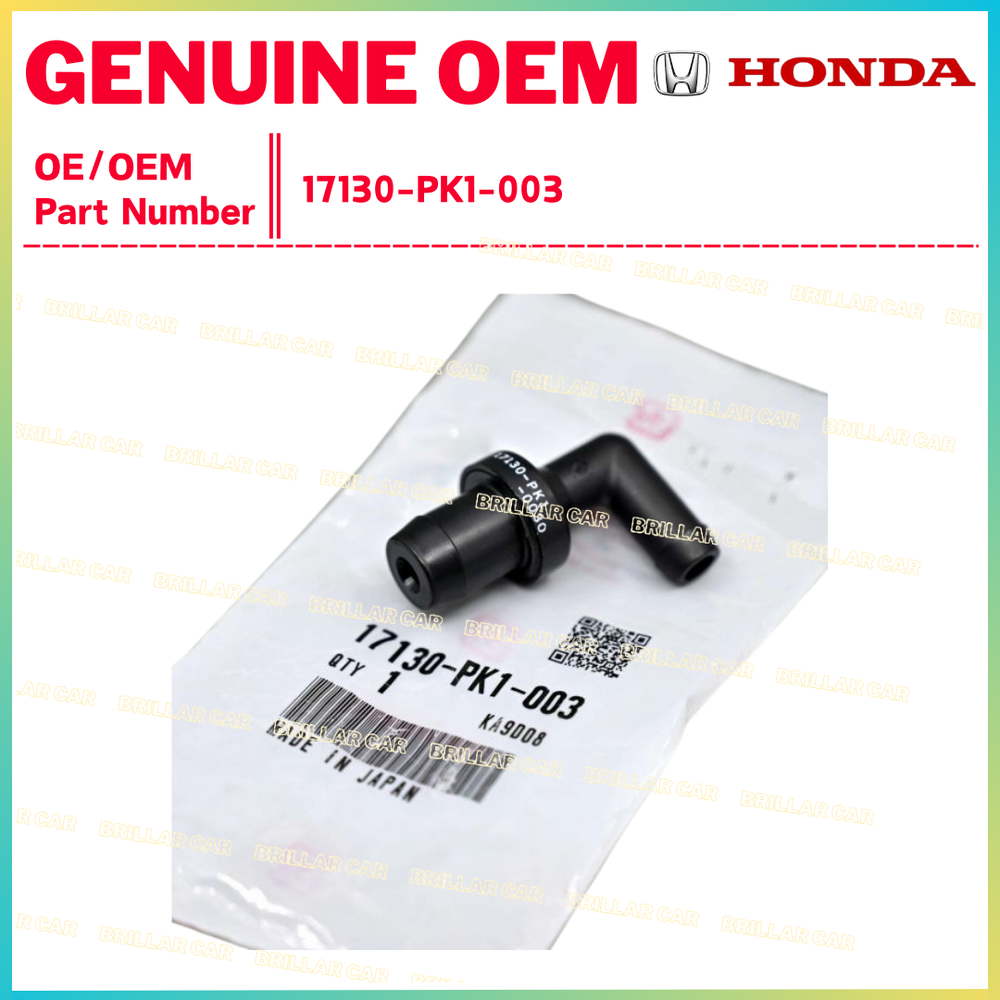 GENUINE  HONDA ACCORD ACURA BLACK PCV VALVE BREATHER CHAMBER TUBE  17130-PK1-003
