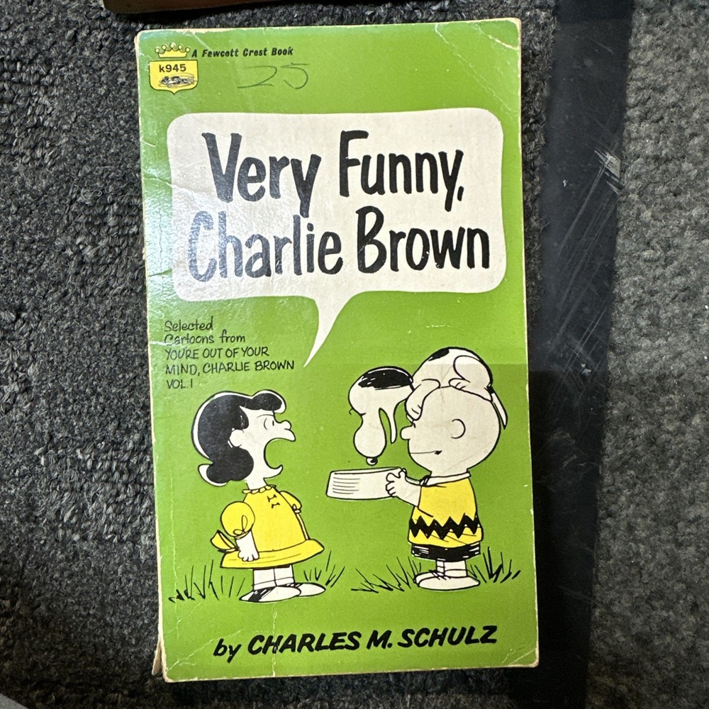 Vintage 1969 Very Funny Charlie Brown Book Peanuts Lucy Snoopy Charles M Schulz