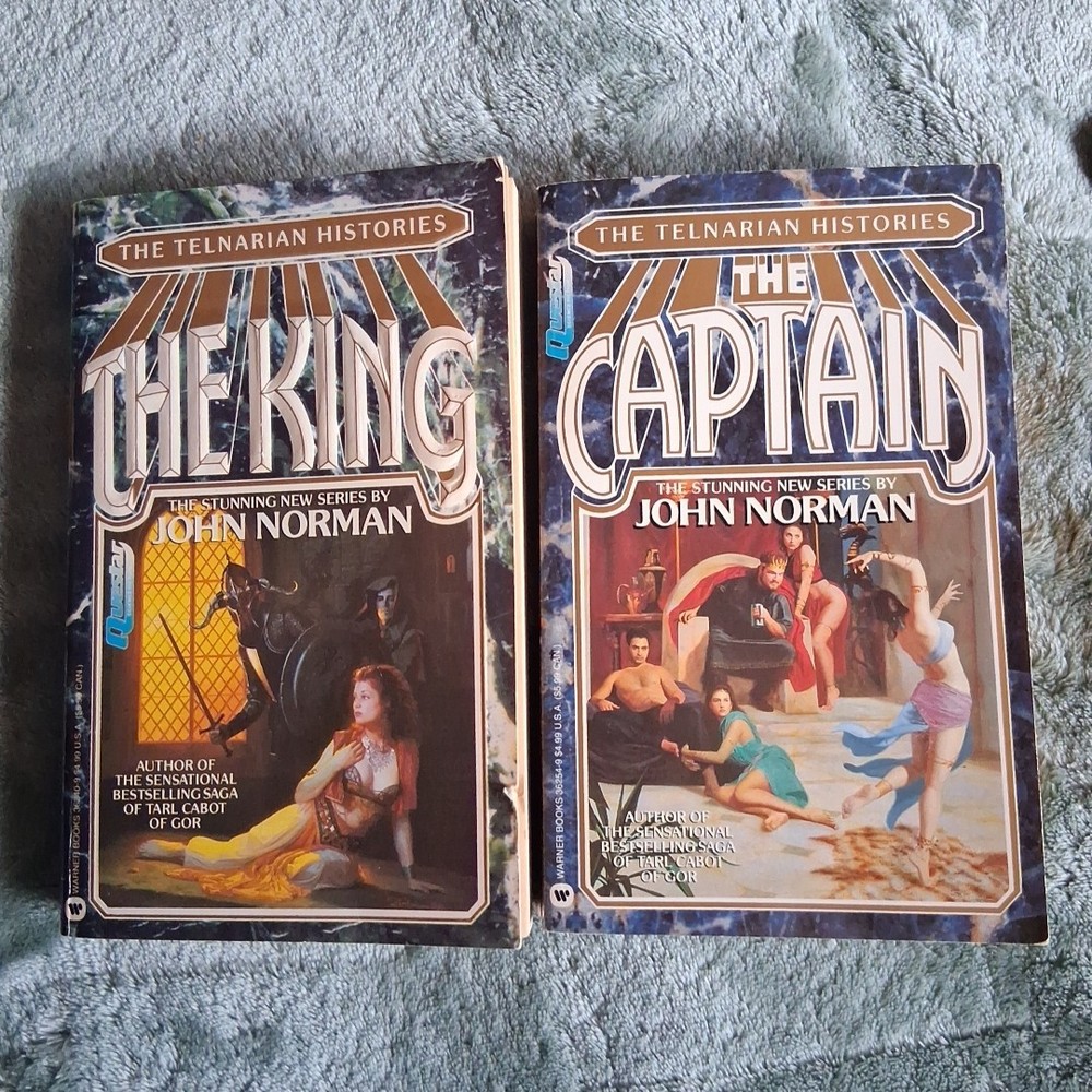 2 John Norman Books Telnarian Series The Captain King 1st Edition 1st Printing