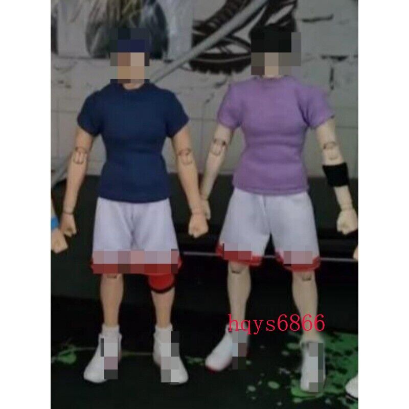 1/12 Scale Short Sleeve T-Shirt Top Clothes Model for 6