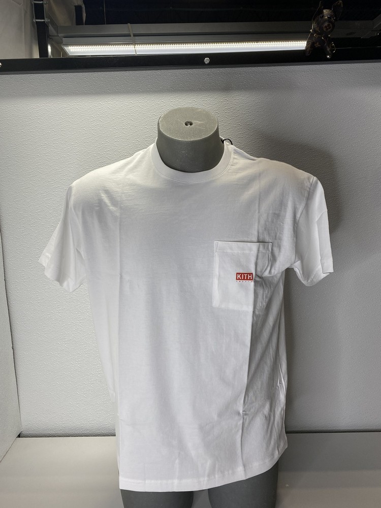 Kith Treats White Mens Tee Size M Short Sleeve Hotline Pocket Shirt