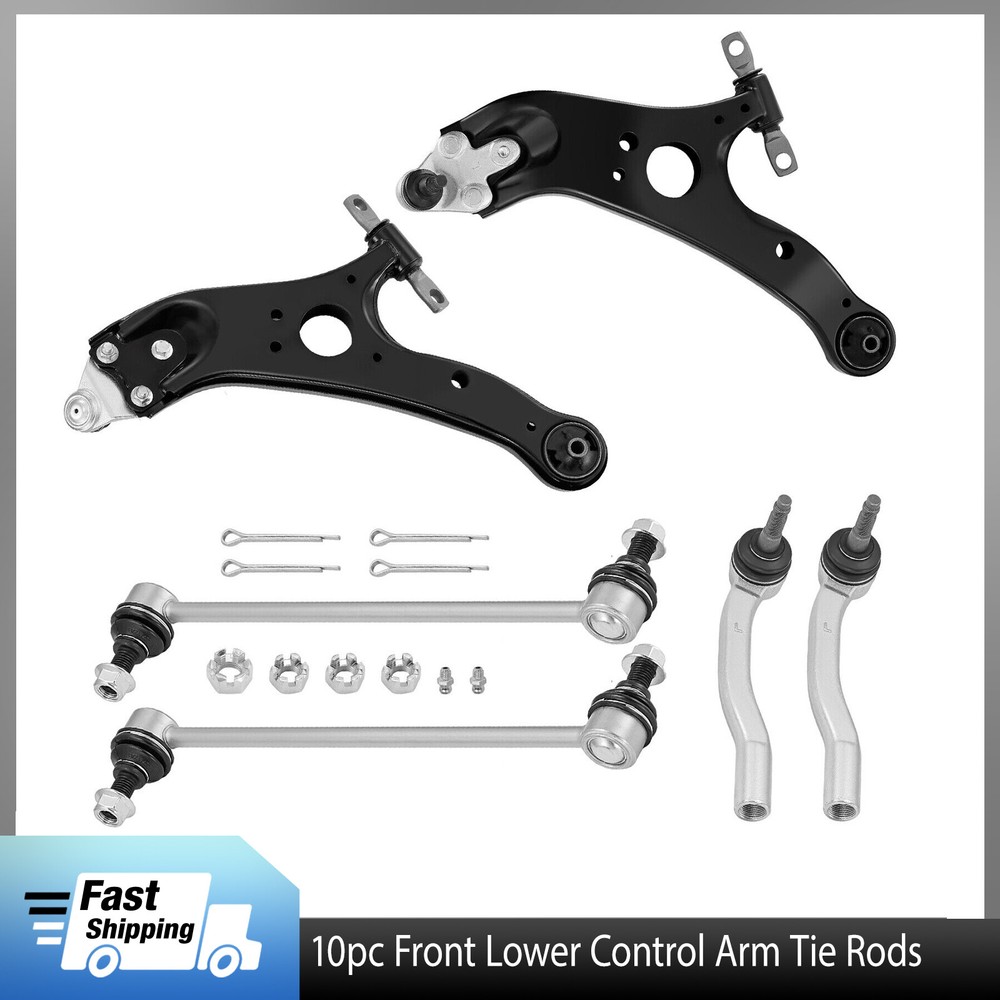 2011-2020 Toyota Sienna Front Suspension Kit with Control Arms Sway Bars Tie Rods  