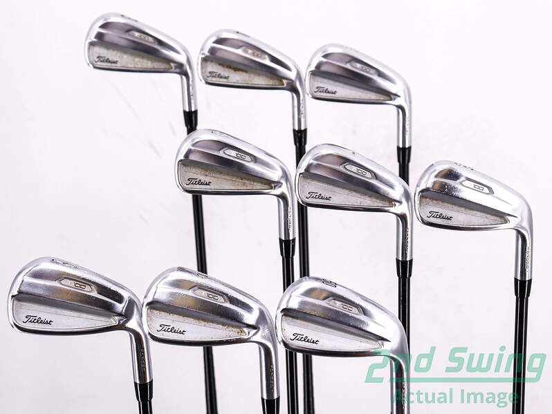 Titleist 2021 T100 Iron Set 3-PW AW Steel Stiff Right 38.0in