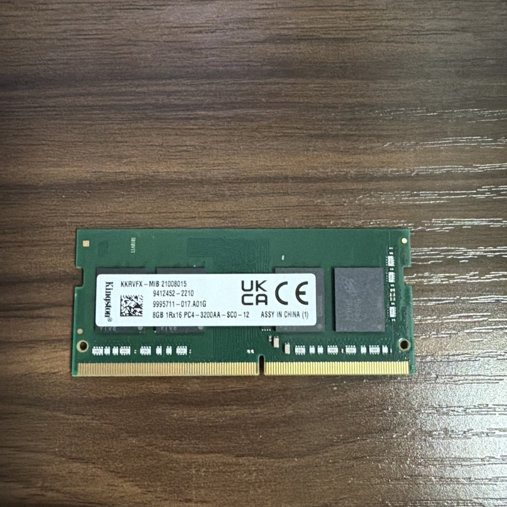 Kingston 8GB 1Rx16 DDR4 3200MHz PC4-3200AA Laptop RAM SODIMM Tested