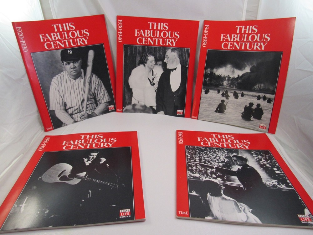 This Fabulous Century Time-Life Book Lot (1920–1970) –5 Volumes with 2 Different