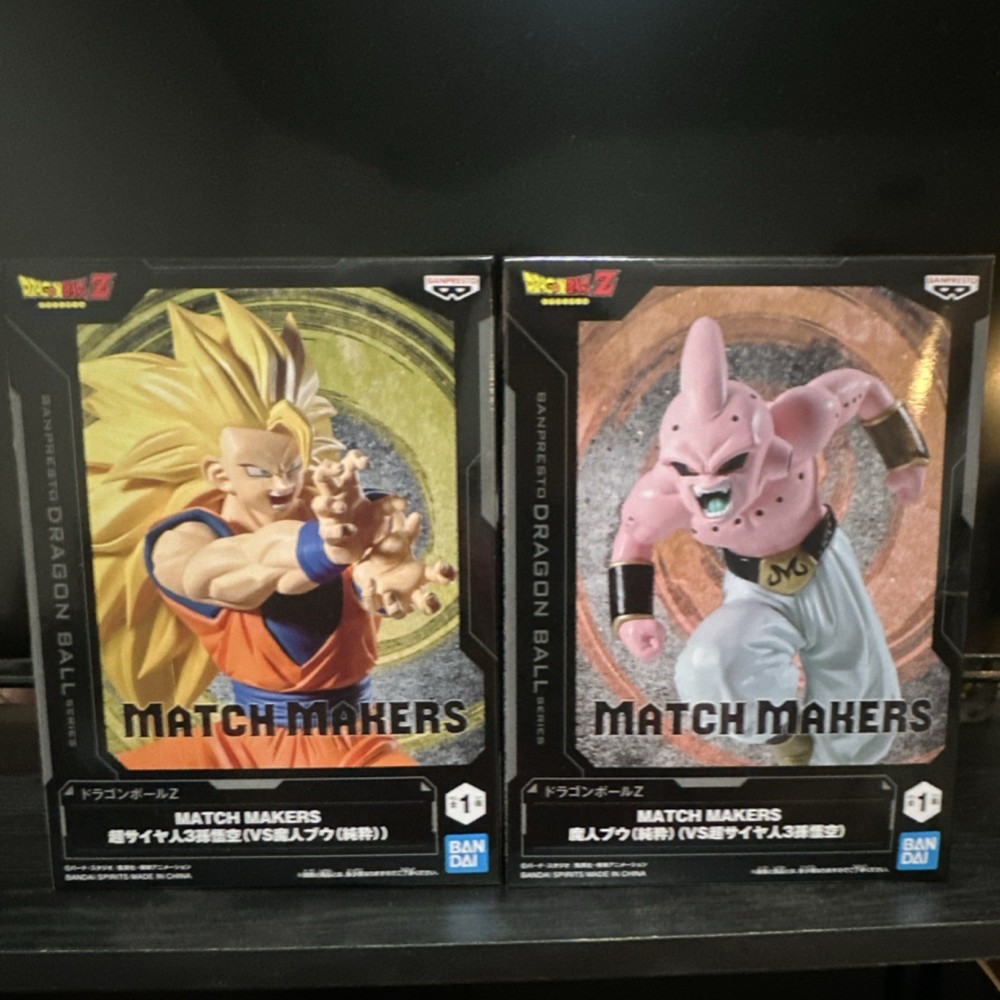 Banpresto Match Makers Dragon Ball Z Son Goku & Majin Buu Anime Figure