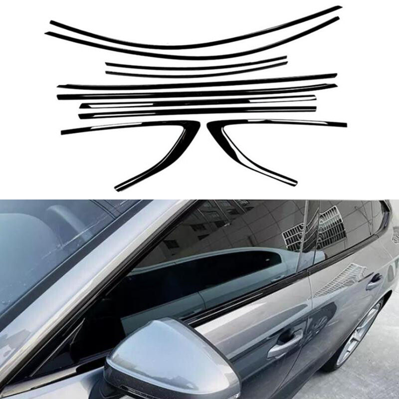 10PCS Car Window Trim Strip Cover Trim For AUDI A5 S5 2018-2022 ABS Glossy NEW