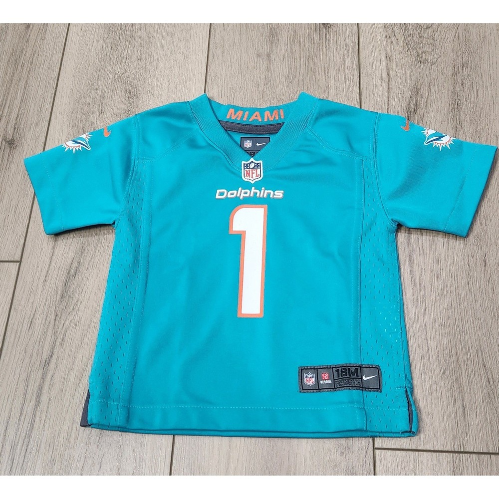 Nike Miami Dolphins Tua Tagovailoa 1 NFL Football Jersey Toddler Kids 18M