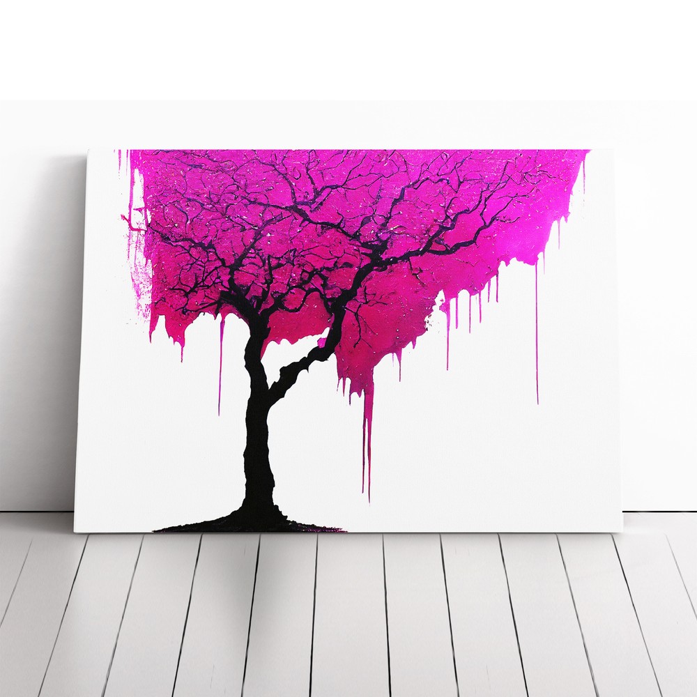 Glamorous Blossom Tree Abstract Canvas Wall Art Print Framed Picture Home Decor