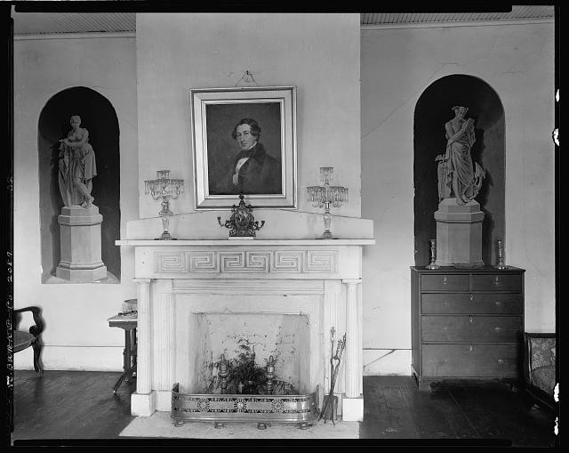 Walton House Creekside Burke County North Carolina 1930s Interior Fireplace