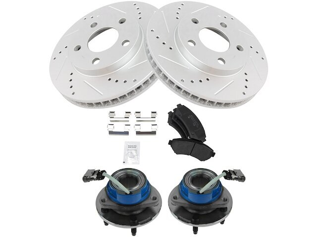 Front Brake Pad and Rotor and Wheel Hub Kit fits Buick Regal 1997-2004 29XVNF