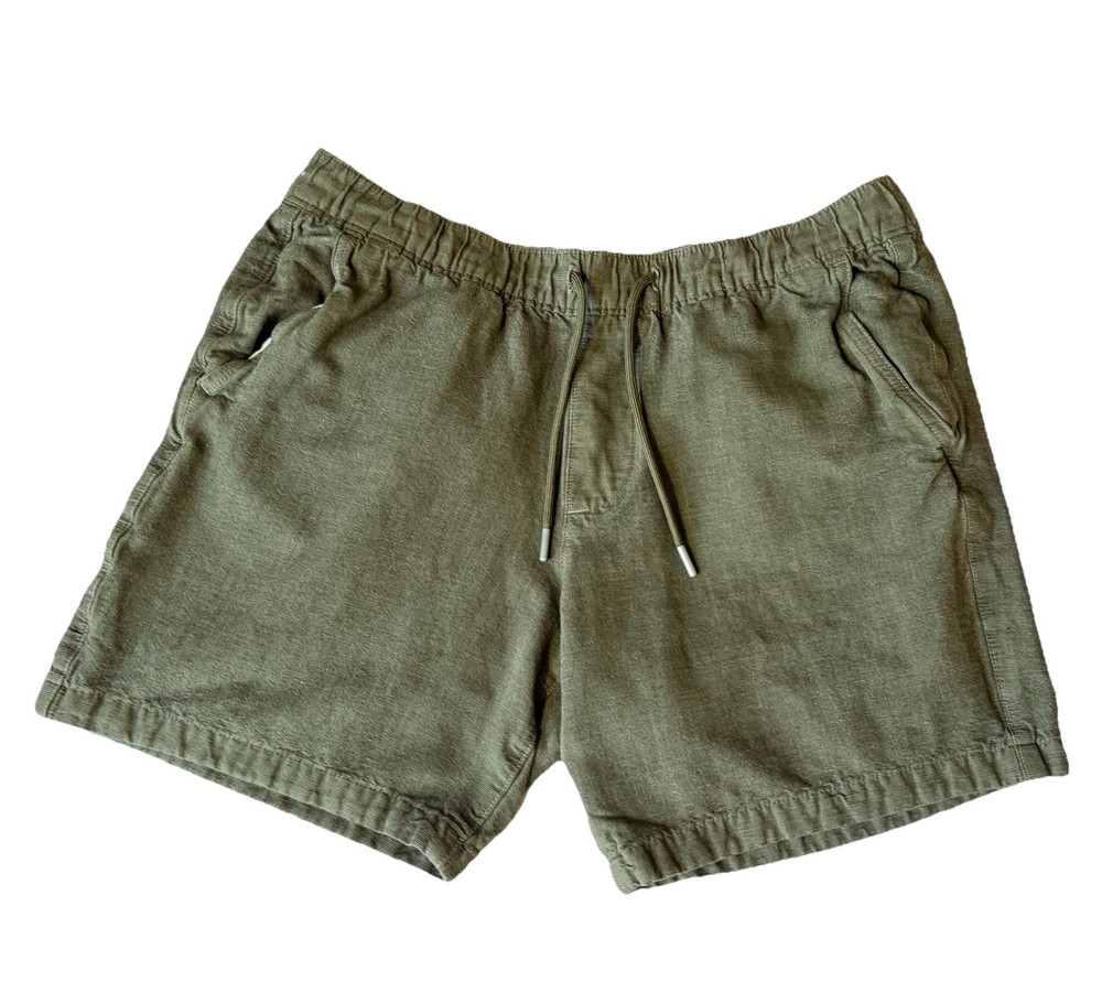 Abercrombie & Fitch Men’s Olive Green Casual Shorts Elastic Waist Size M