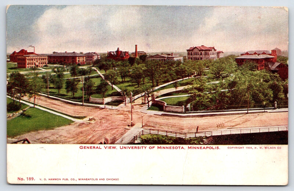 Original Old Vintage Antique Postcard University Of Minnesota Minneapolis, MN