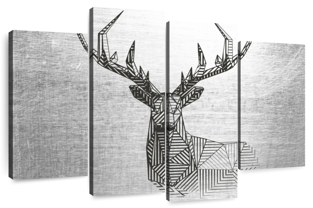 Geometric Deer Wall Art