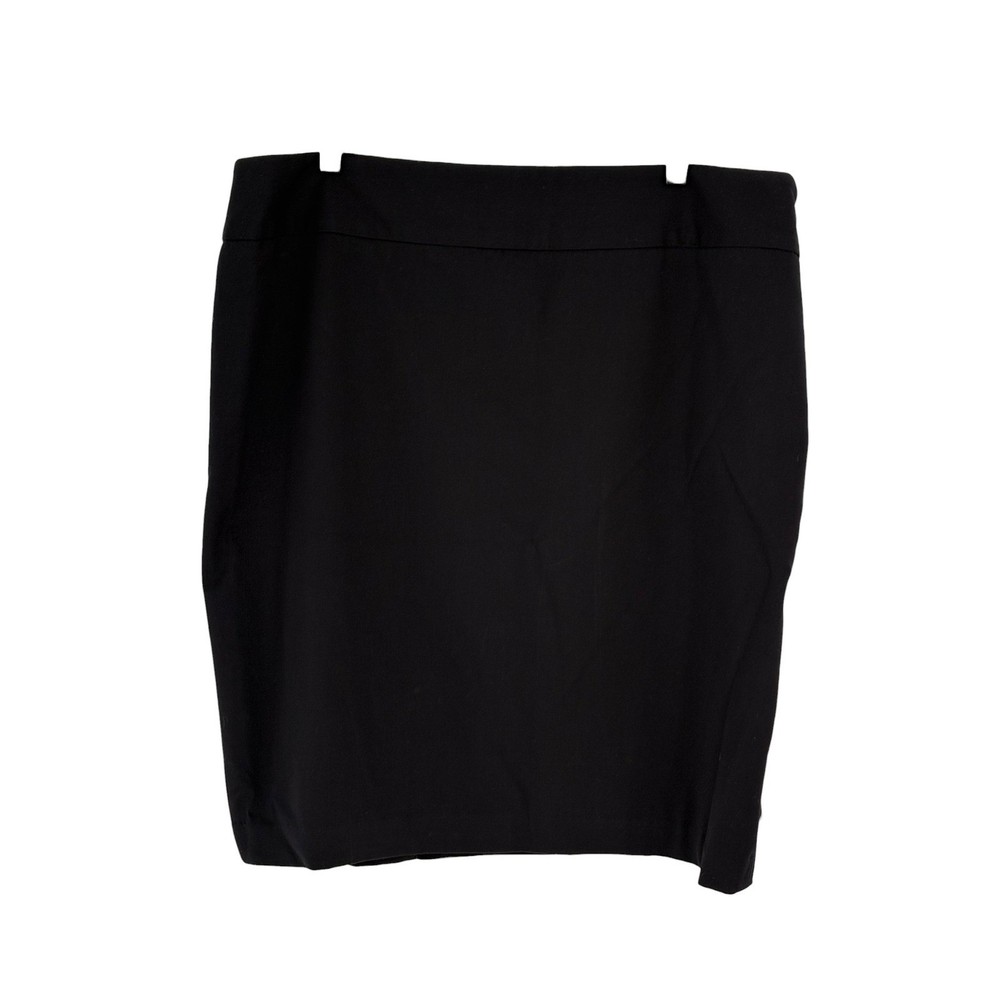 Liz Claiborne Pencil Skirt Black Side Zip Lined Stretch Plus Size 18