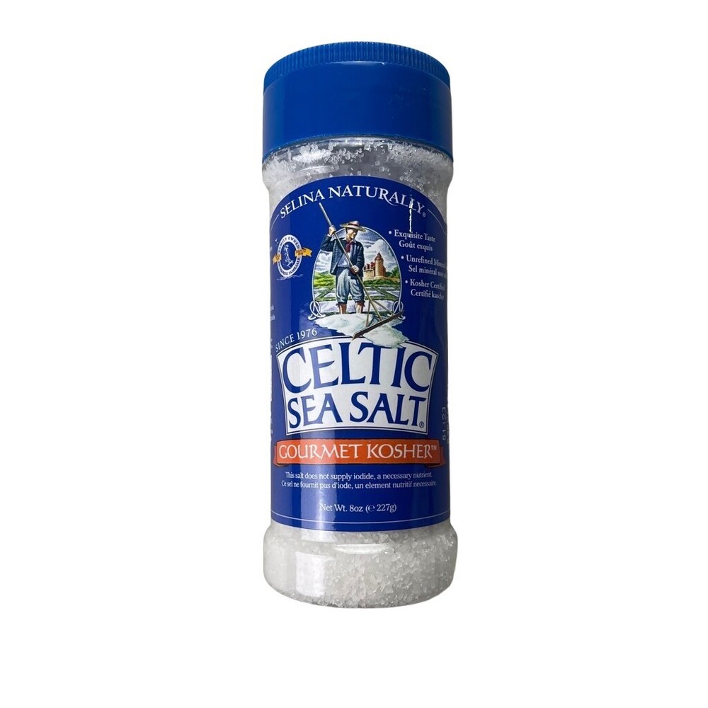 Celtic Sea Salt Gourmet Kosher Chef 8oz Plastic Shaker Jar (1 Jar) [#B10]