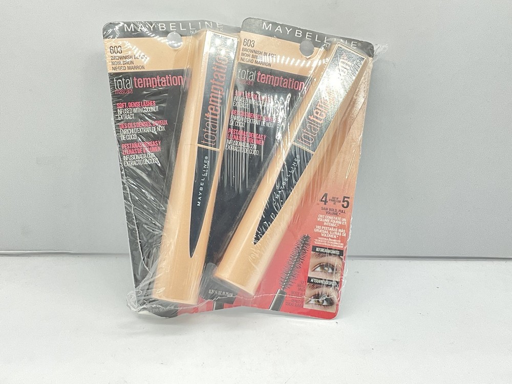Maybelline Total Temptation Mascara 2 Pack in Brownish Black 603