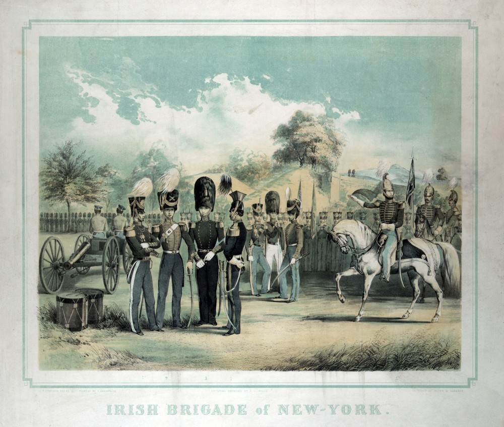 9510.Decoration Poster.Room Wall art.Home decor.1850 Irish Brigade of New York.