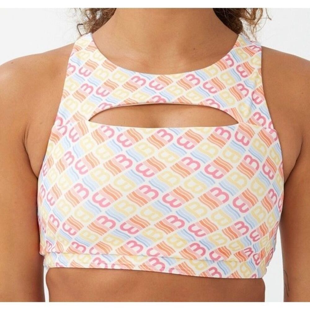 Cotton on Body Womens Smoothing Cut Out Vestlette Top Logo Size M