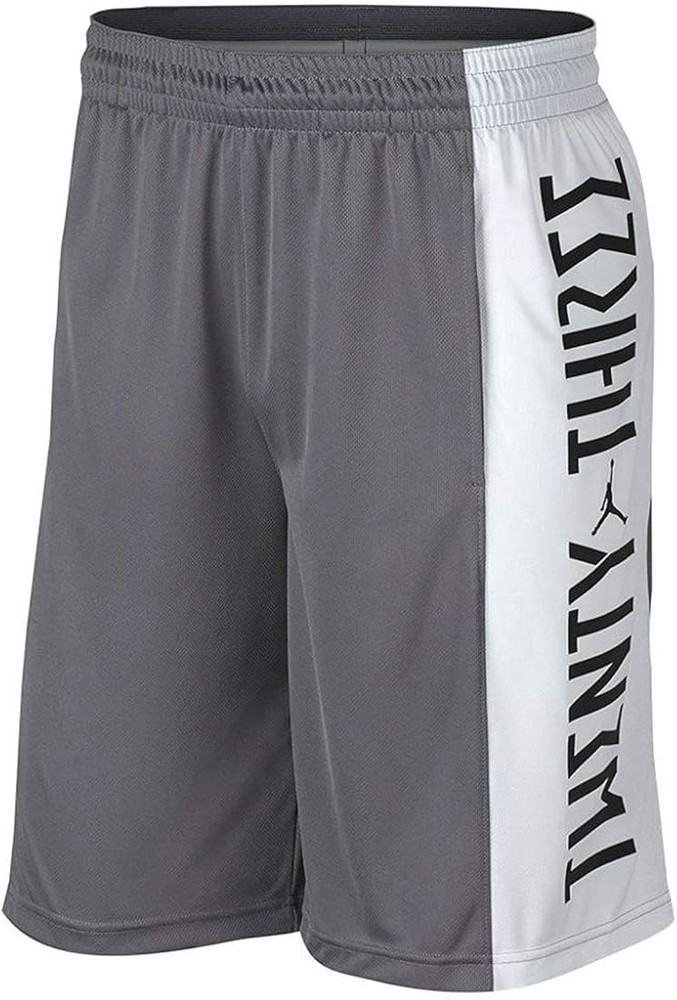 Nike Dri -Fit Men's Jordan Retro 11 Basketball Shorts (Gunsmoke/White) Size L