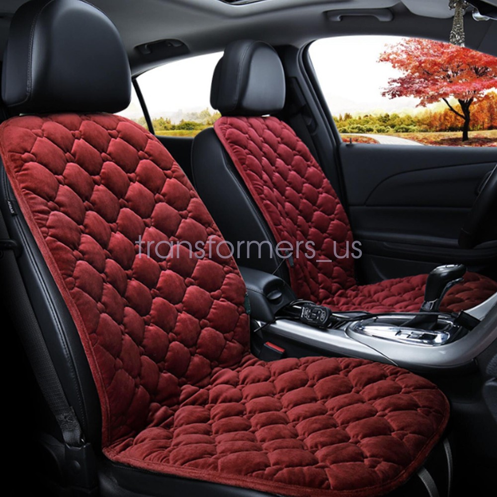 Universal Heated Seat Cushion red With Switch For All Cars SUV Trucks & Vans