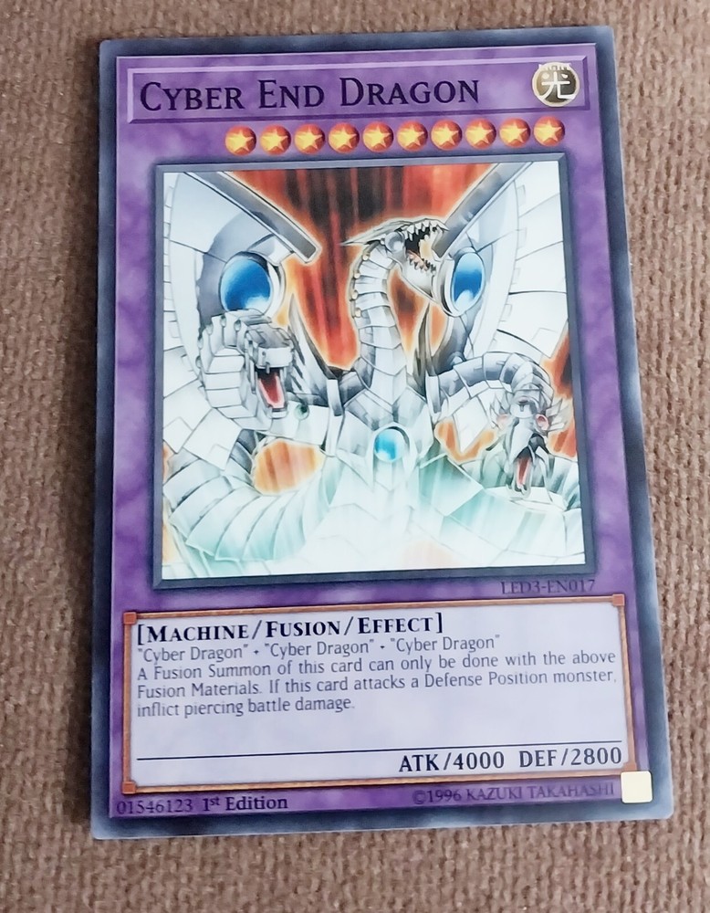 1st Edition Yu-Gi-Oh Cyber End Dragon TCG Card