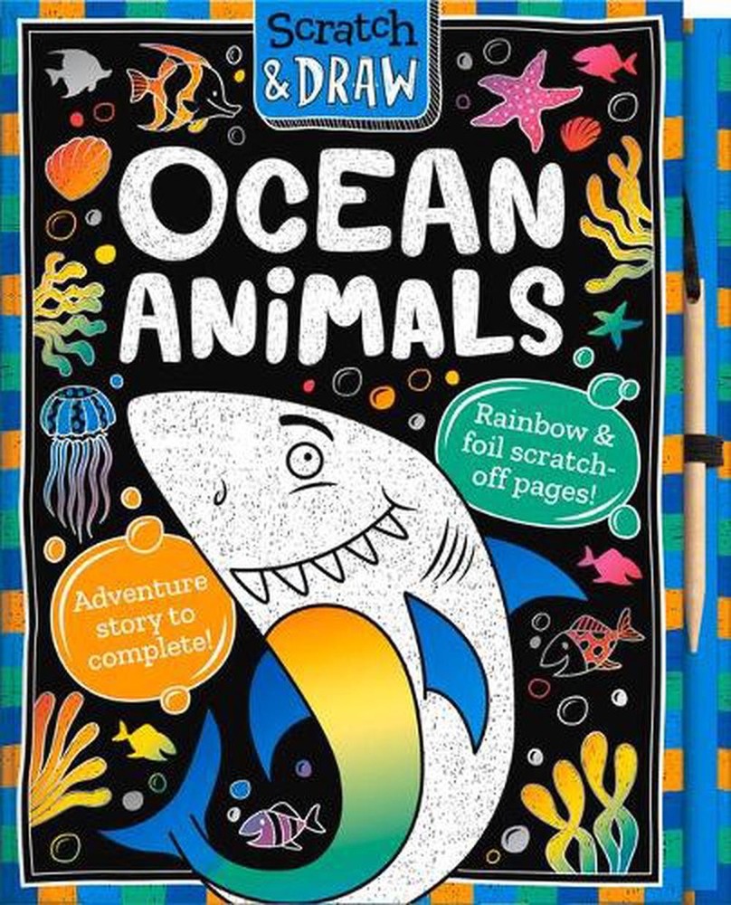 Scratch and Draw Ocean Animals by Susie Linn (English) Hardcover Book