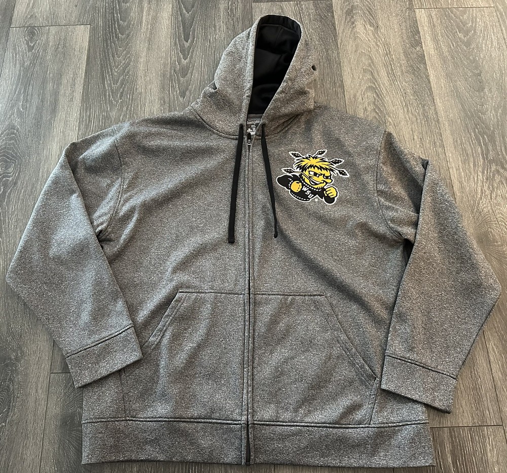 Wichita State Shockers Champion Long Sleeve Zip Hoodie XXL Racer Red