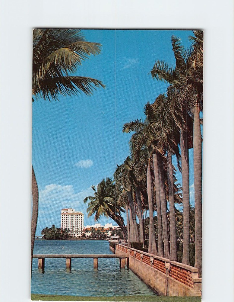 Postcard Lake Worth and Flagler Museum Palm Beach Florida USA North America