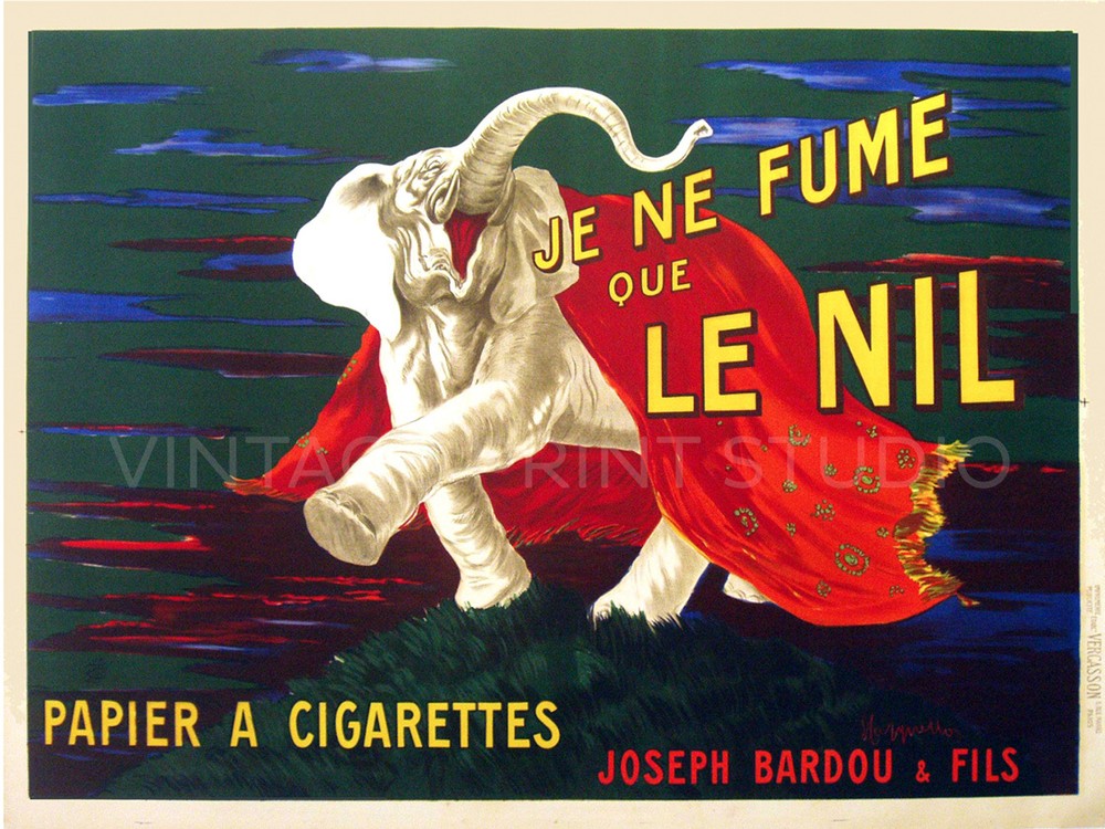Cigarette Paper 1912 Cappiello Vintage Advertising Canvas Print 18x24