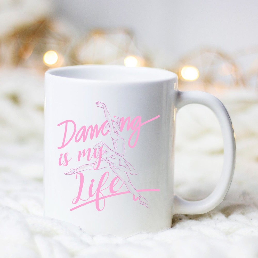 Ballet Dancer Coffee Mug - Ballerina Themed Ceramic Cup for Tea or Coffee Lovers