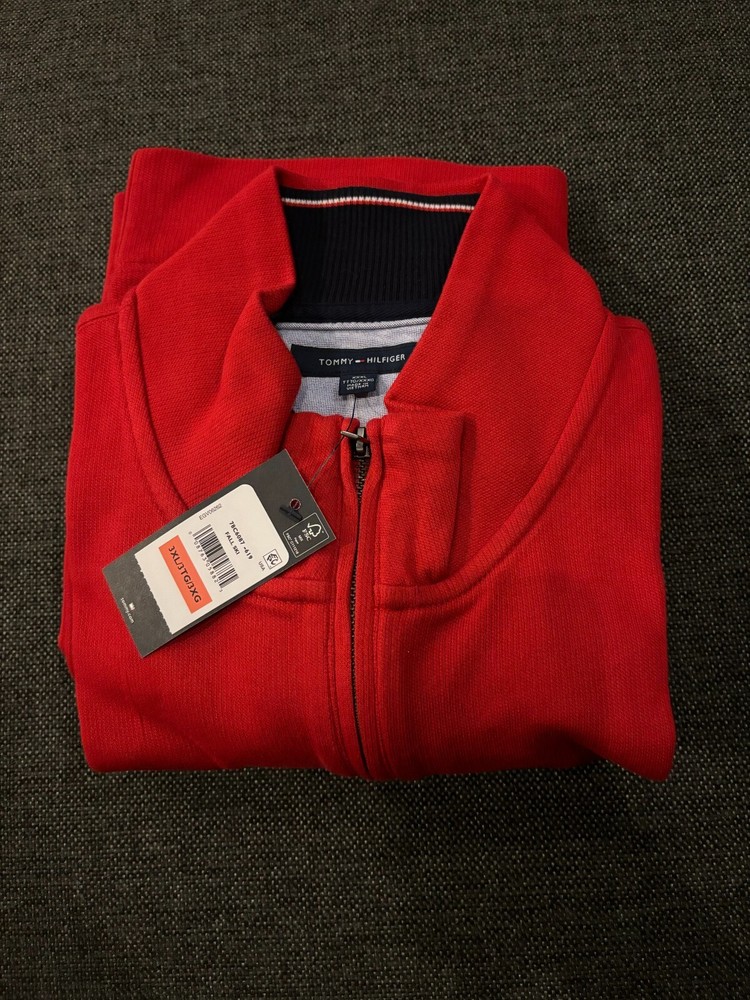 Tommy Hilfiger Red Knit Sweater for Men