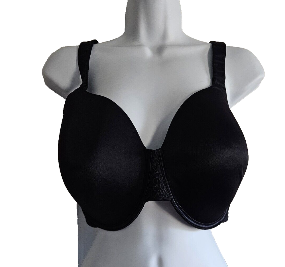 Vanity Fair 36G Black Beauty Full Figure Smoothing Underwire Bra 76380