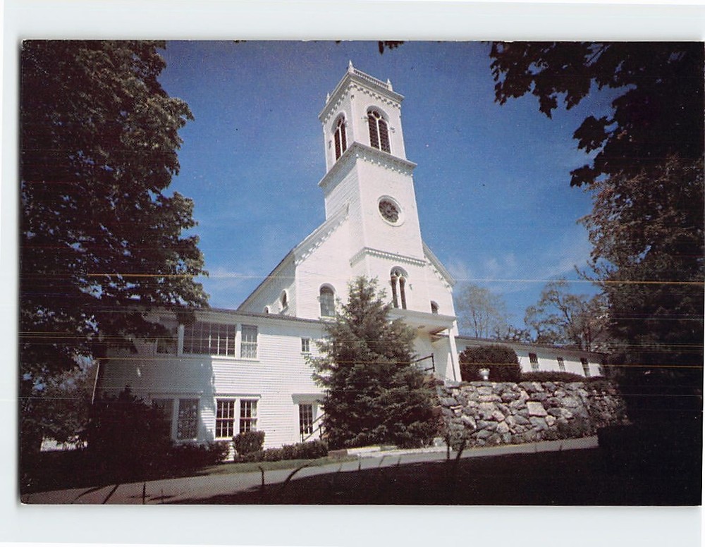 Postcard First Congregational Church Essex Connecticut USA