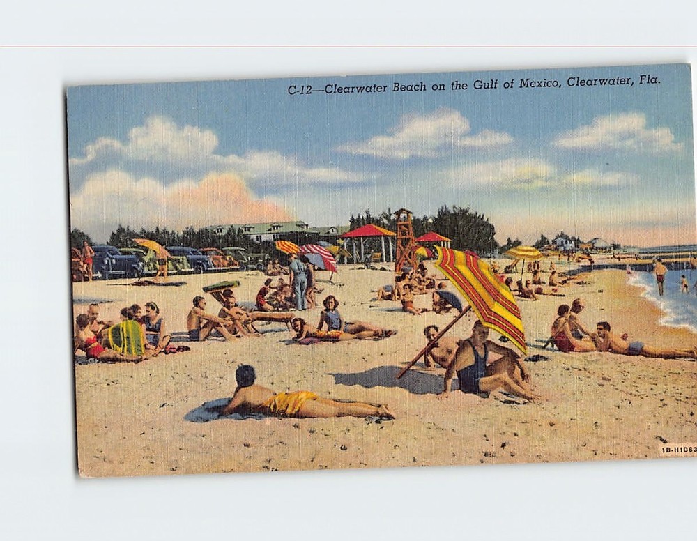 Postcard Clearwater Beach On The Gulf Of Mexico Clearwater Florida USA
