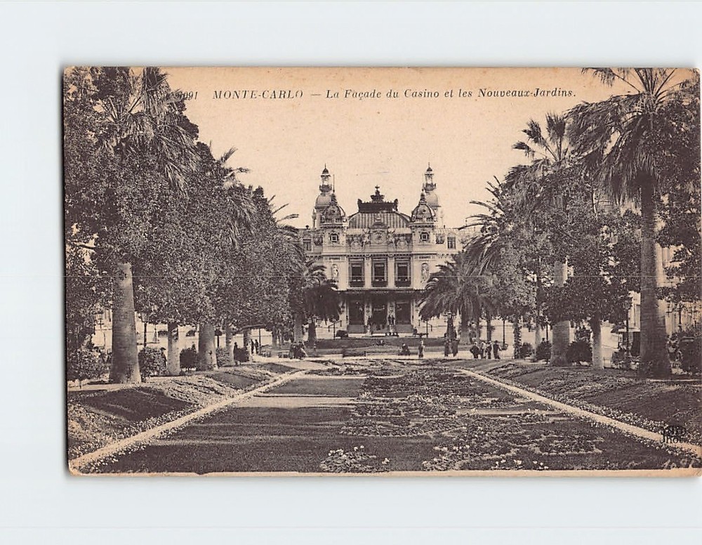 Postcard Monte Carlo Casino Monaco