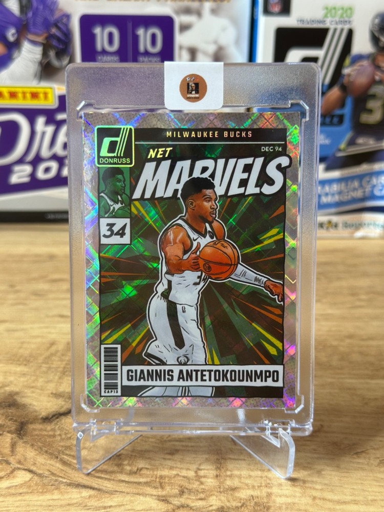 2024-25 Panini Donruss Basketball Net Marvels Diamond Giannis Antetokounmpo #17