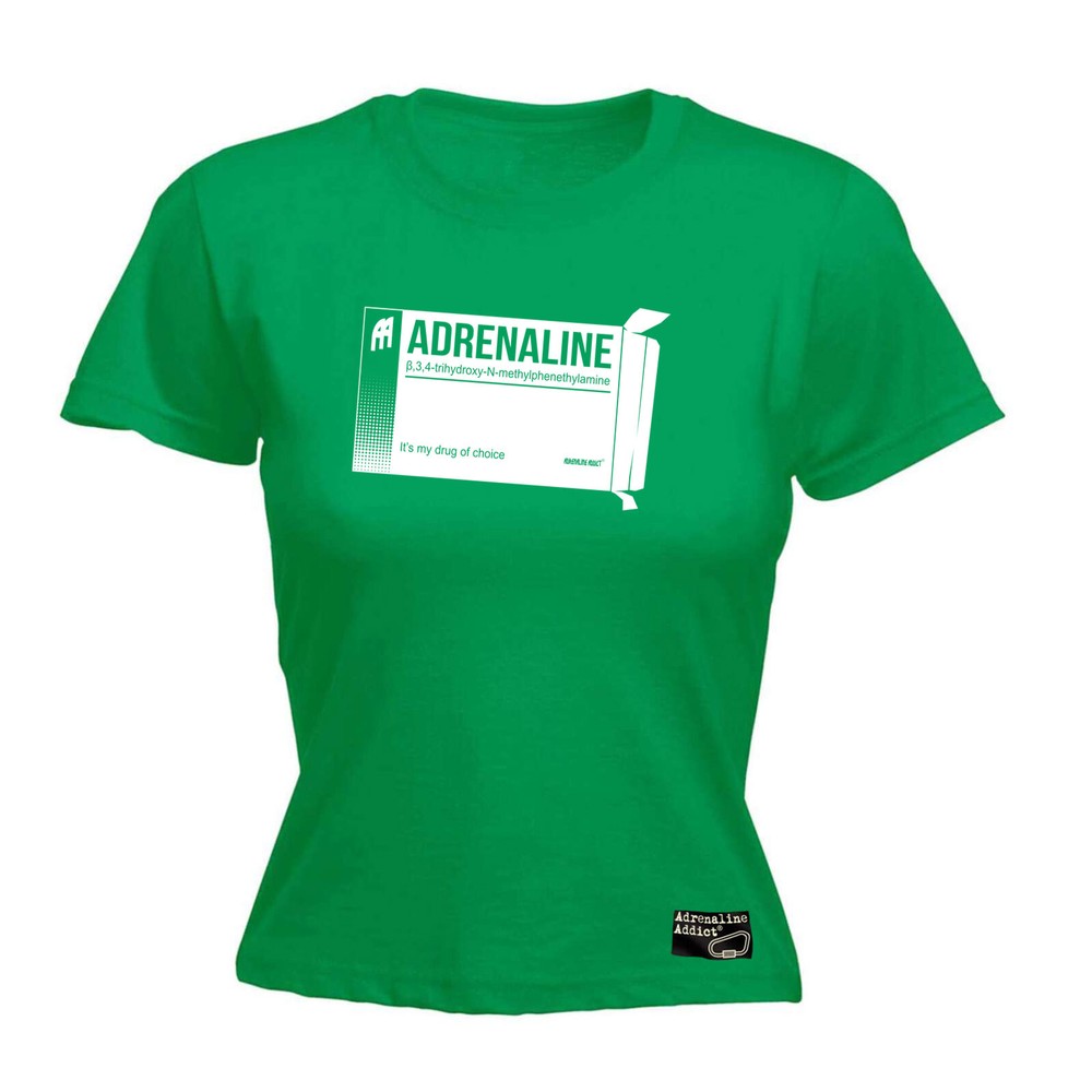 Rock Climbing Aa Adrenaline Drug Pack - Womens T Shirt Funny T-Shirt Novelty