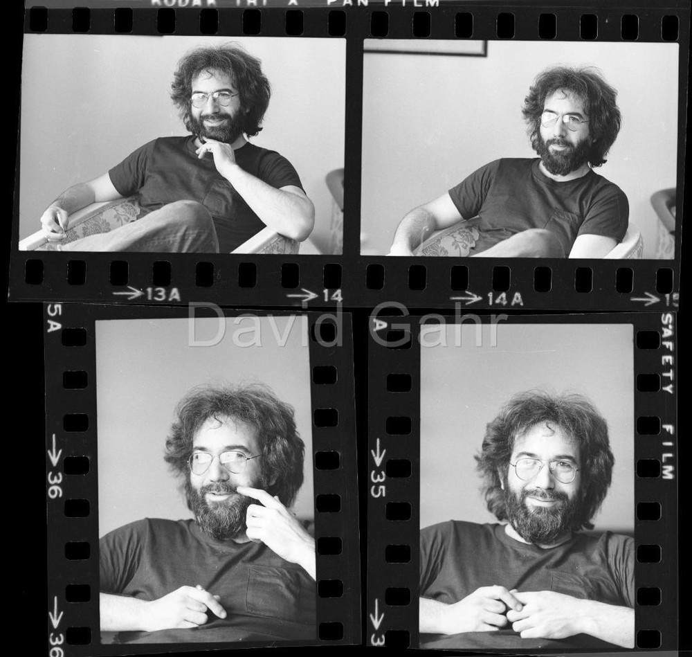 1975 Jerry Garcia Hotel Navarro NYC Grateful Dead Gahr 35mm 4 Negative Lot B734