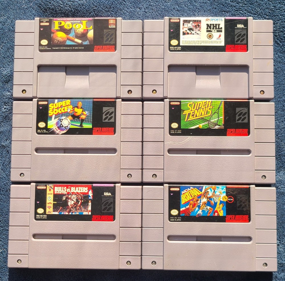 Super Nintendo SNES Game lot of 6 - Tested & Cleaned!