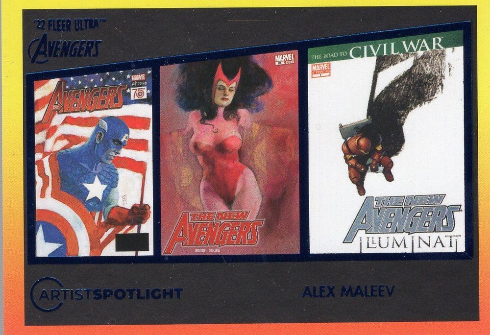 Marvel Fleer Ultra Avengers 2022 Blue [360] Artist Spotlight Chase Card AS-9