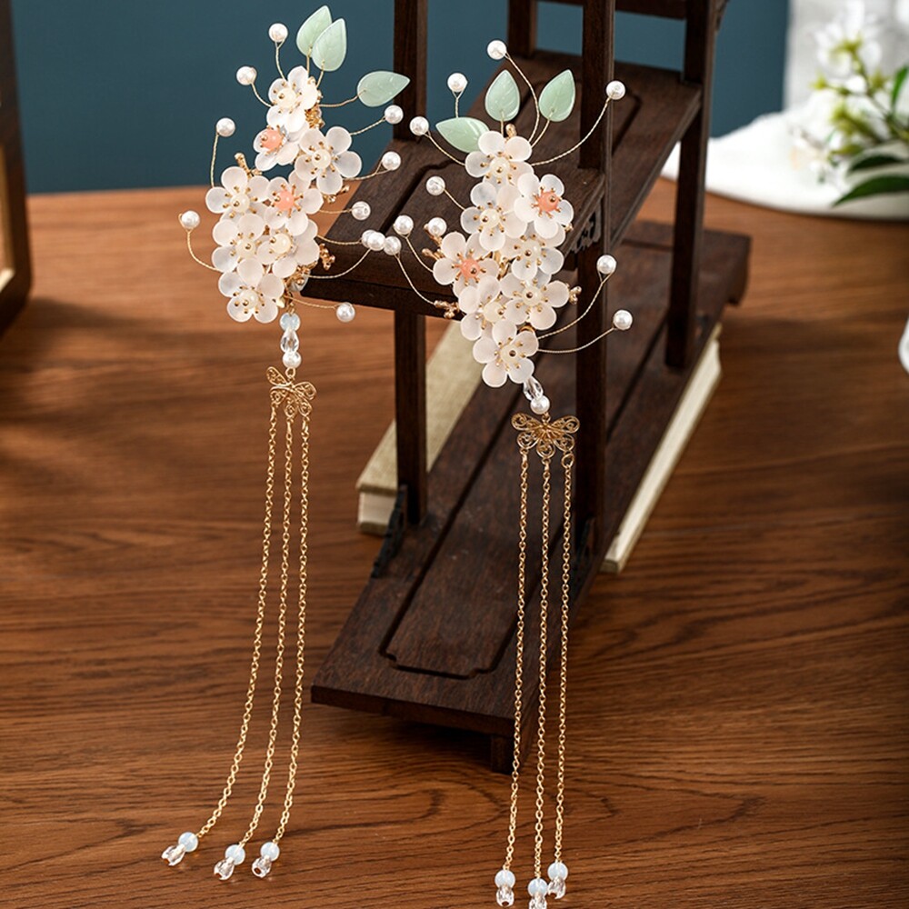 Chinese Style Ancient Retro Hairpin Clip Hanfu Tassel Headdress Princess Step'