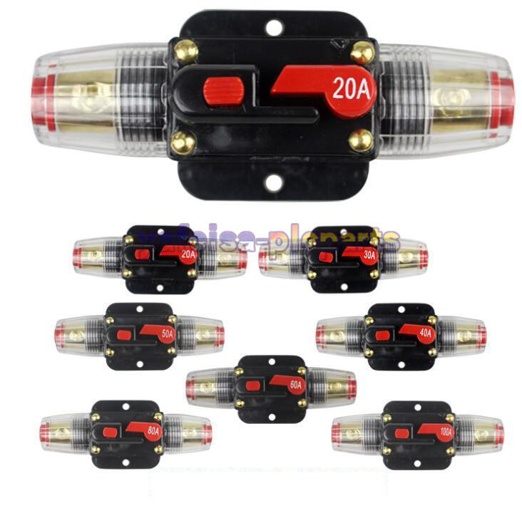12V-24V Dc Home Solar System Waterproof Circuit Breaker Reset Fuse Inverter