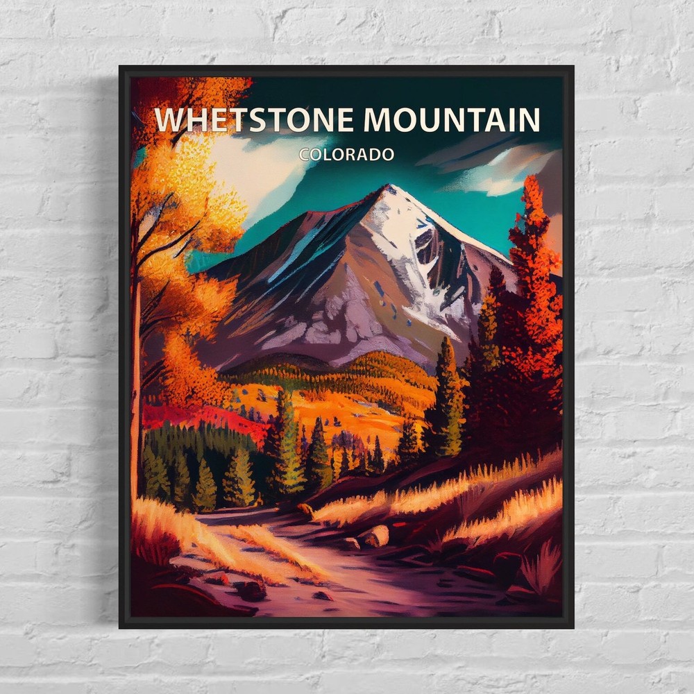 Whetstone Mountain Colorado Art Print Whetstone Mountain Wall Art Painting
