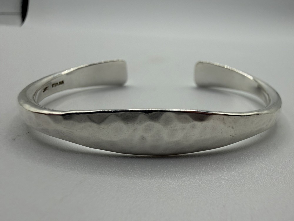 James Avery 925 sterling silver RETIRED hammered cuff bracelet