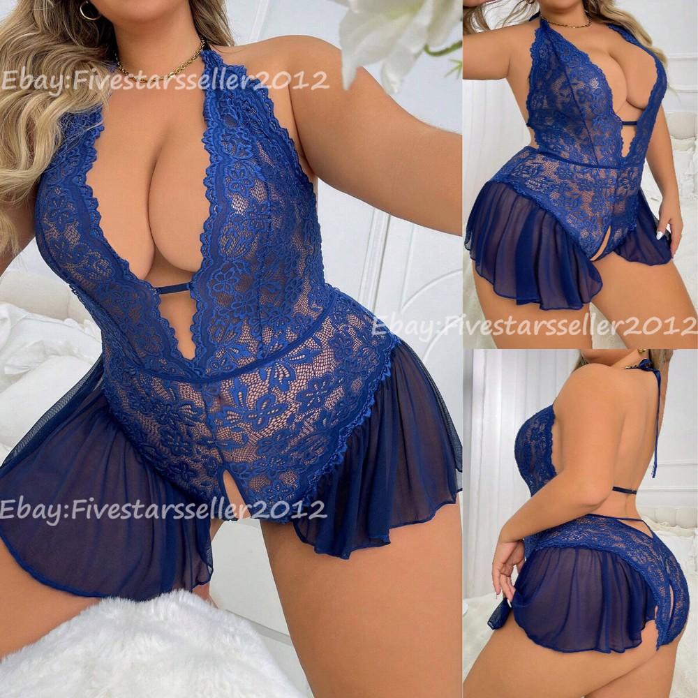 Plus Size Lace Babydoll Nightwear – Sexy Sleepwear & Lingerie Dress