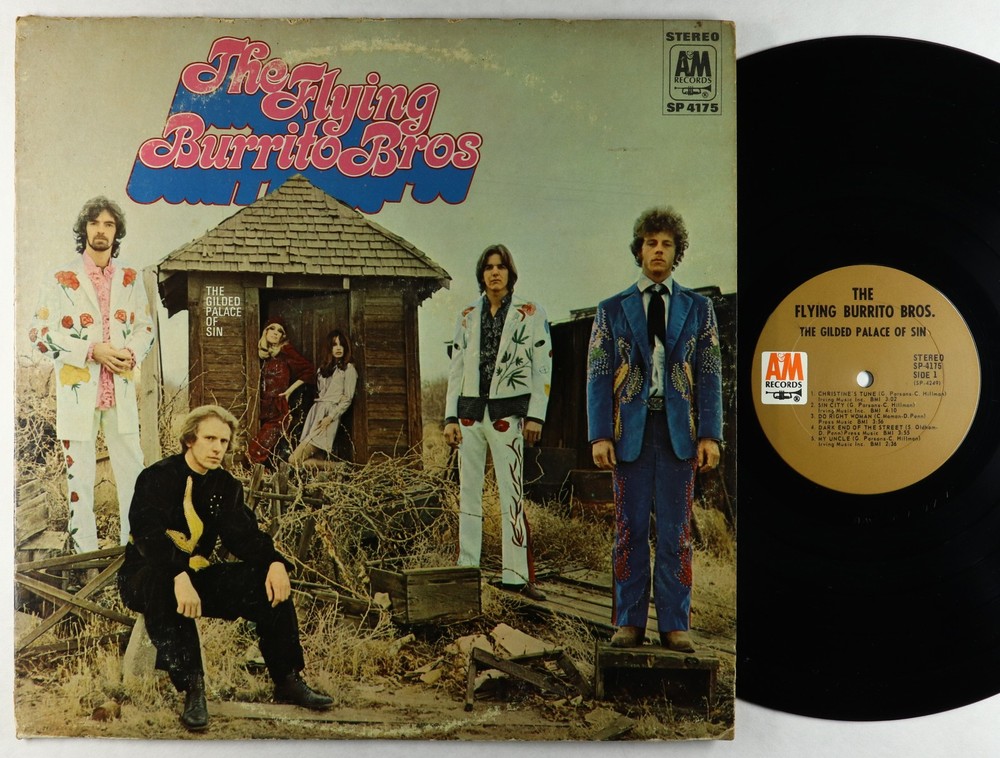Flying Burrito Brothers - The Gilded Palace Of Sin LP - A&M OG Press VG+