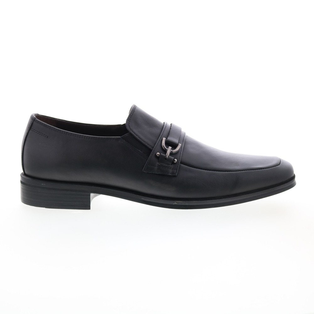 Bruno Magli Pedro PEDRO Mens Black Leather Loafers & Slip Ons Casual Shoes 9.5